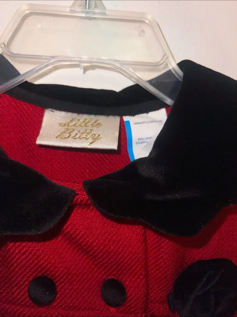 Vintage -style Holiday Red Dress Coat By Little Billy